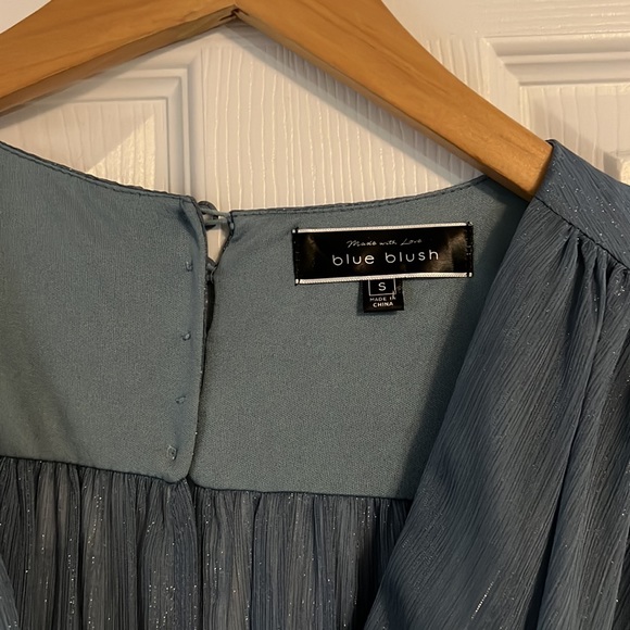 Shimmery Blue Dress - Picture 2 of 8